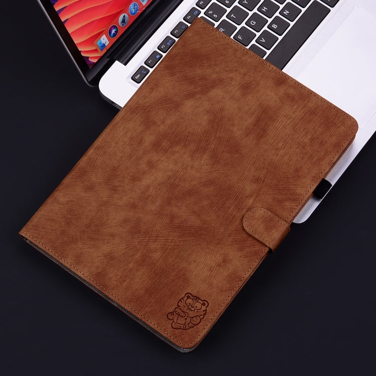 For Samsung Galaxy Tab S4 10.5 SM-T830 Tiger Pattern Flip Leather Tablet Case