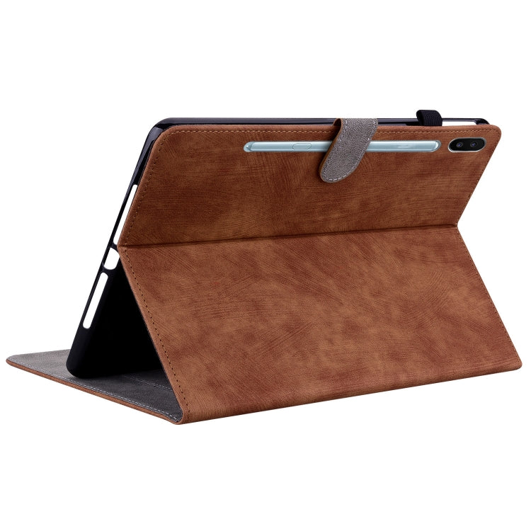 For Samsung Galaxy Tab S6 SM-T860/T865  Tiger Pattern Flip Leather Tablet Case, without Pen