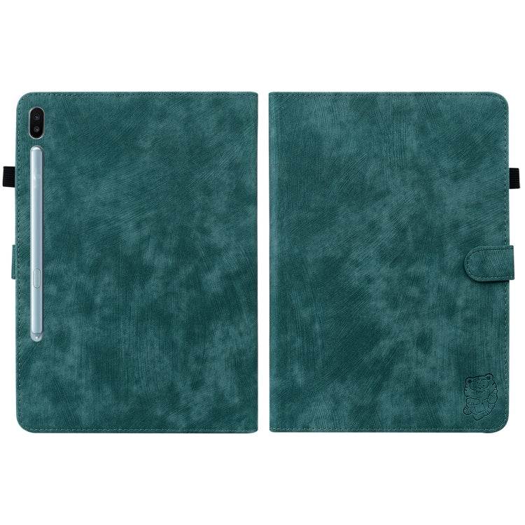For Samsung Galaxy Tab S6 SM-T860/T865  Tiger Pattern Flip Leather Tablet Case, without Pen