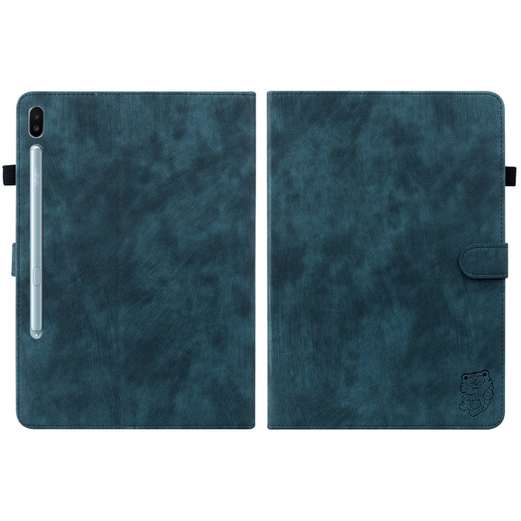 For Samsung Galaxy Tab S6 SM-T860/T865  Tiger Pattern Flip Leather Tablet Case, without Pen