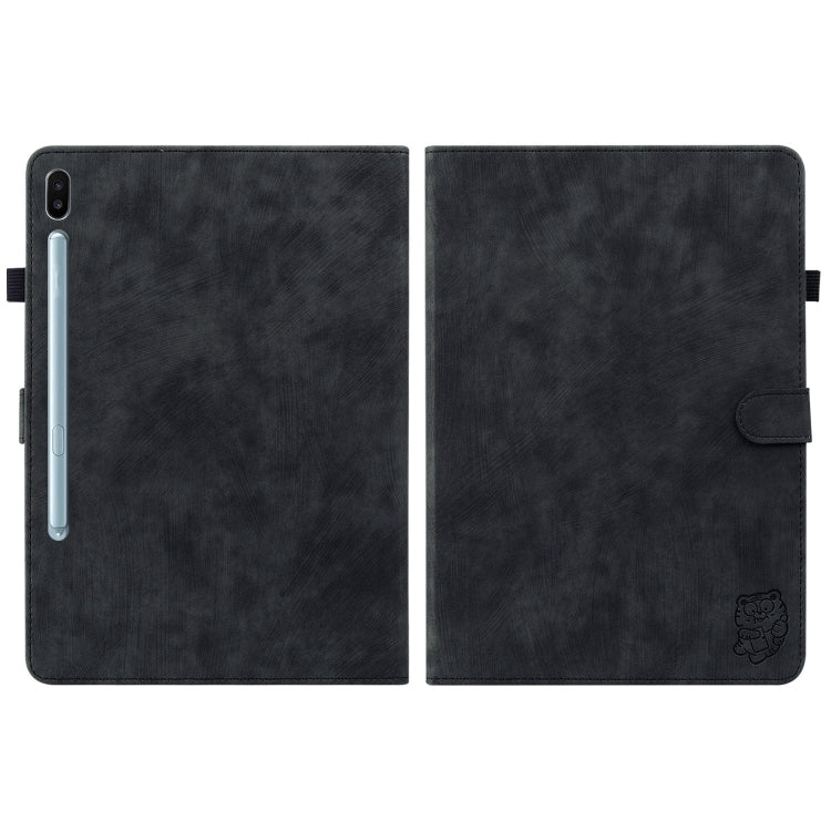 For Samsung Galaxy Tab S6 SM-T860/T865  Tiger Pattern Flip Leather Tablet Case, without Pen