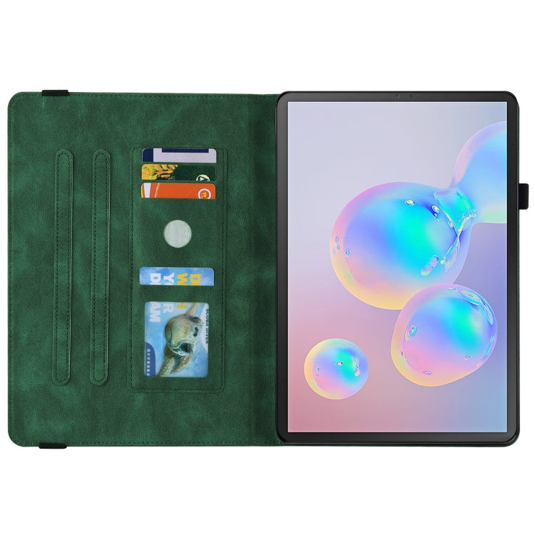 For Samsung Galaxy Tab S6 SM-T860/T865 Butterfly Flower Embossed Leather Tablet Case, without Pen