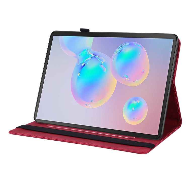 For Samsung Galaxy Tab S6 SM-T860/T865 Butterfly Flower Embossed Leather Tablet Case, without Pen