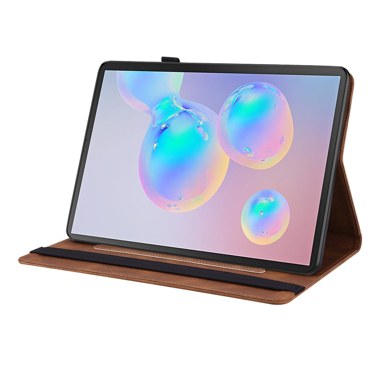 For Samsung Galaxy Tab S6 SM-T860/T865 Butterfly Flower Embossed Leather Tablet Case, without Pen