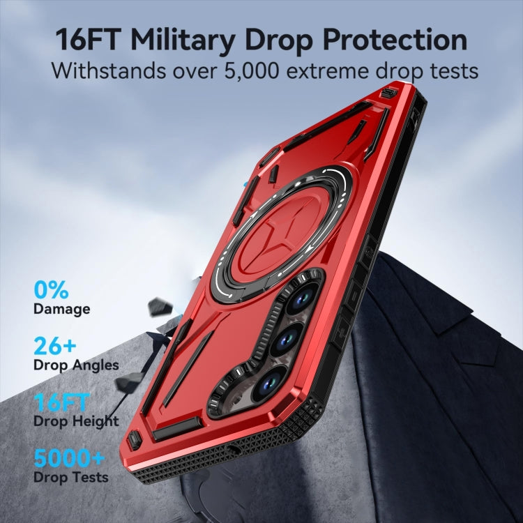 For Samsung Galaxy S25 5G Armor II Series MagSafe Magnetic Holder Phone Case