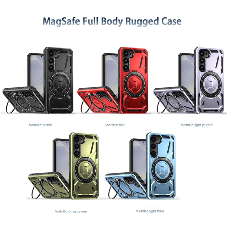 For Samsung Galaxy S25 5G Armor II Series MagSafe Magnetic Holder Phone Case