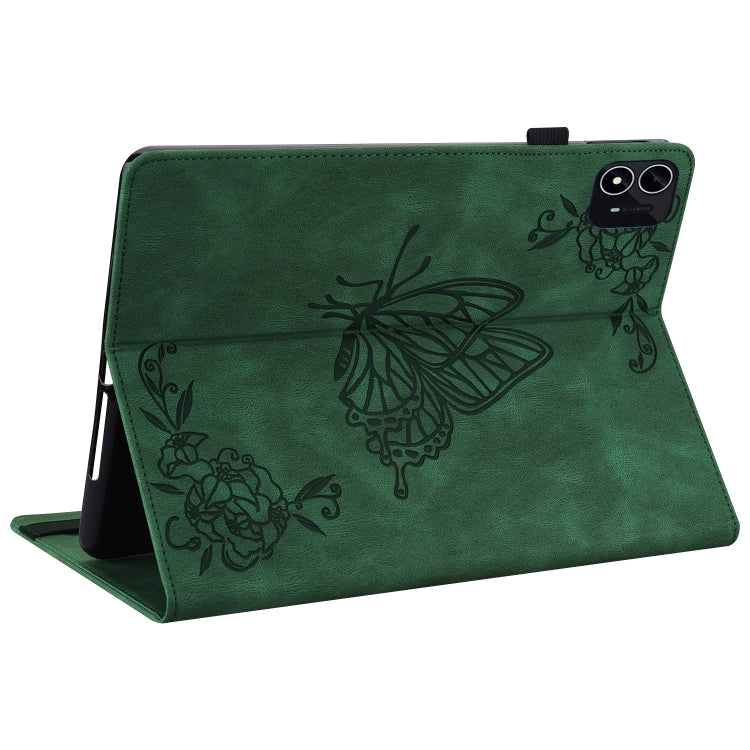 For itel Pad One 10.1 Butterfly Flower Embossed Leather Tablet Case