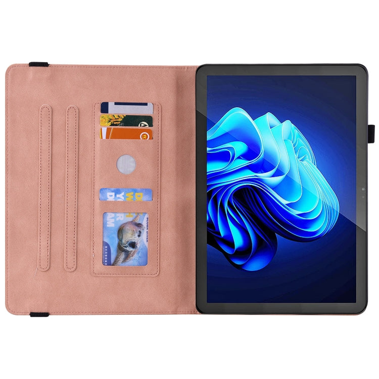 For itel Pad One 10.1 Butterfly Flower Embossed Leather Tablet Case