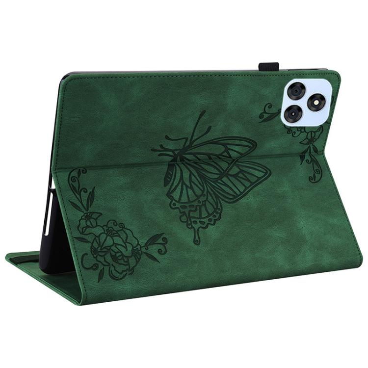 For itel VistaTab 30 Butterfly Flower Embossed Leather Tablet Case