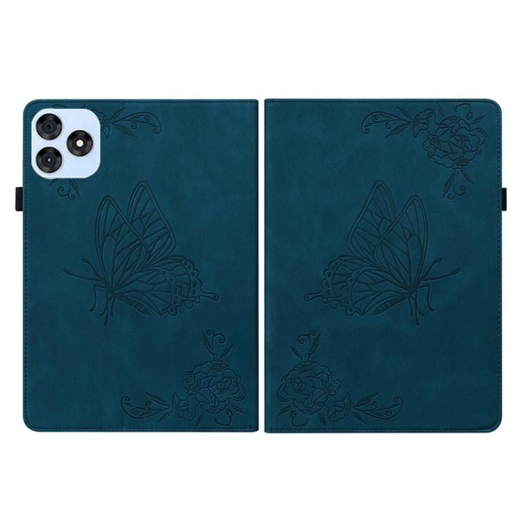 For itel VistaTab 30 Butterfly Flower Embossed Leather Tablet Case