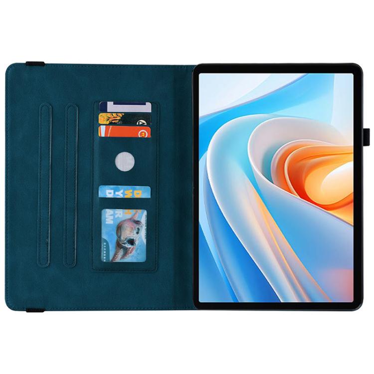 For itel VistaTab 30 Butterfly Flower Embossed Leather Tablet Case
