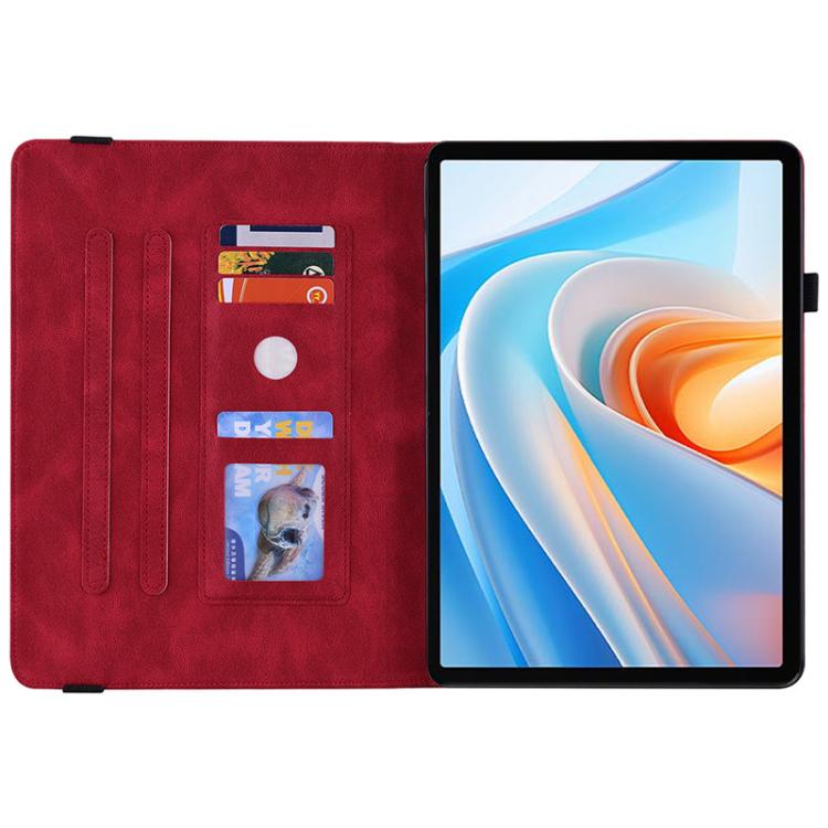 For itel VistaTab 30 Butterfly Flower Embossed Leather Tablet Case