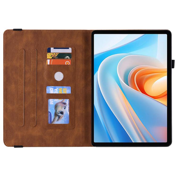 For itel VistaTab 30 Butterfly Flower Embossed Leather Tablet Case