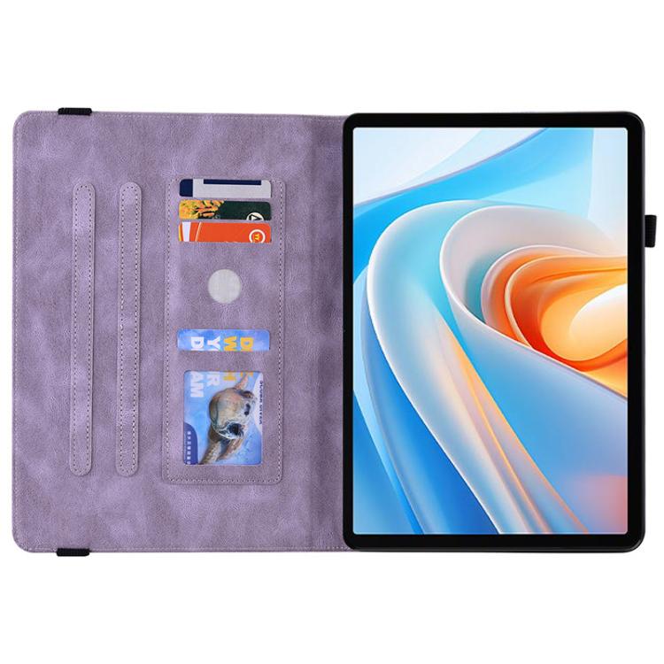 For itel VistaTab 30 Butterfly Flower Embossed Leather Tablet Case