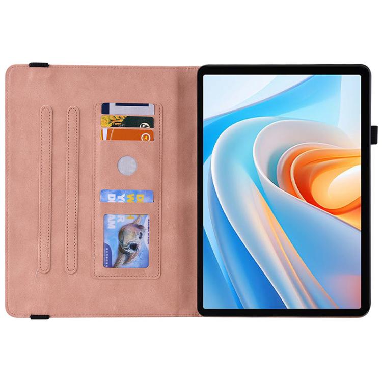 For itel VistaTab 30 Butterfly Flower Embossed Leather Tablet Case
