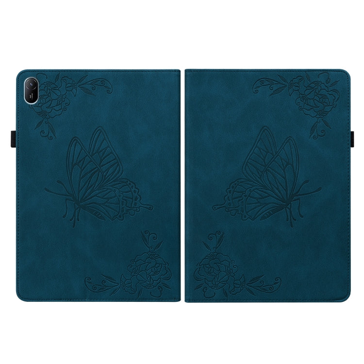 For Huawei MatePad SE 11 2024 Butterfly Flower Embossed Leather Tablet Case