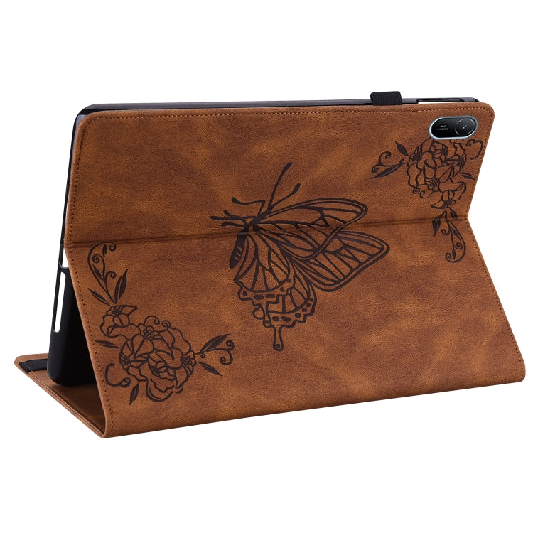 For Huawei MatePad SE 11 2024 Butterfly Flower Embossed Leather Tablet Case