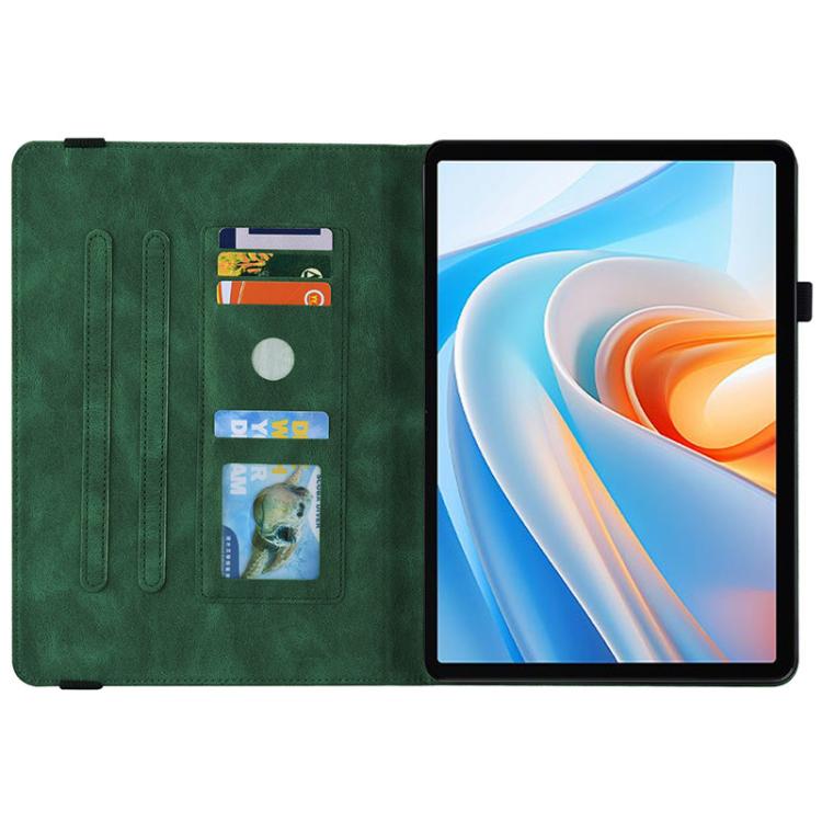For itel VistaTab 30 Butterfly Rose Embossed Leather Tablet Case