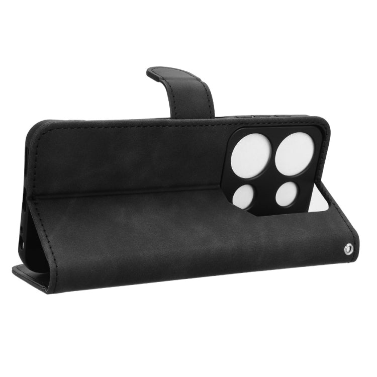 For itel P65 Skin Feel Magnetic Flip Leather Phone Case