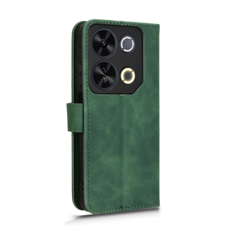 For itel P65 Skin Feel Magnetic Flip Leather Phone Case