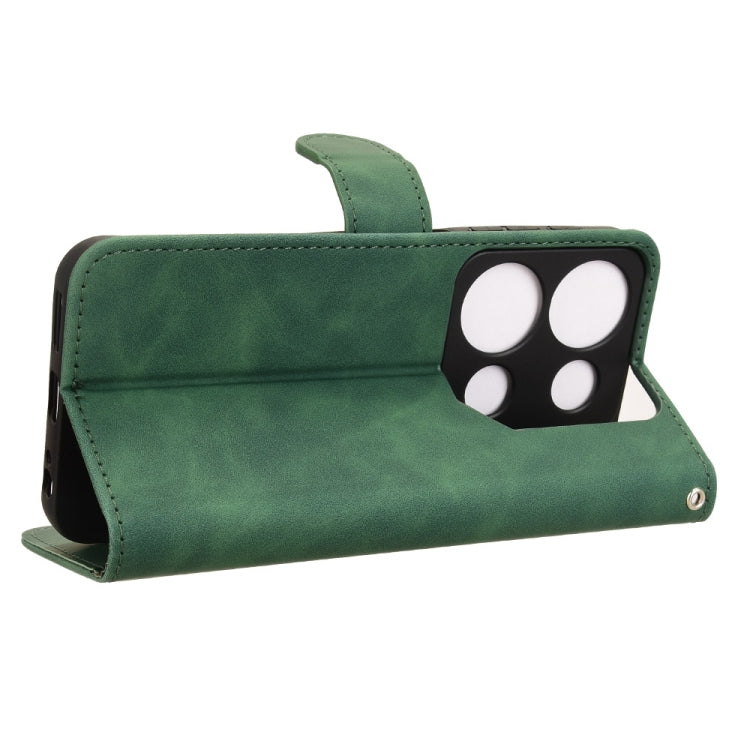 For itel P65 Skin Feel Magnetic Flip Leather Phone Case