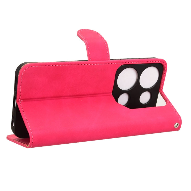 For itel P65 Skin Feel Magnetic Flip Leather Phone Case