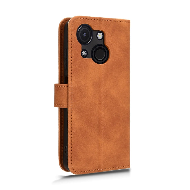 For itel A50C Skin Feel Magnetic Flip Leather Phone Case