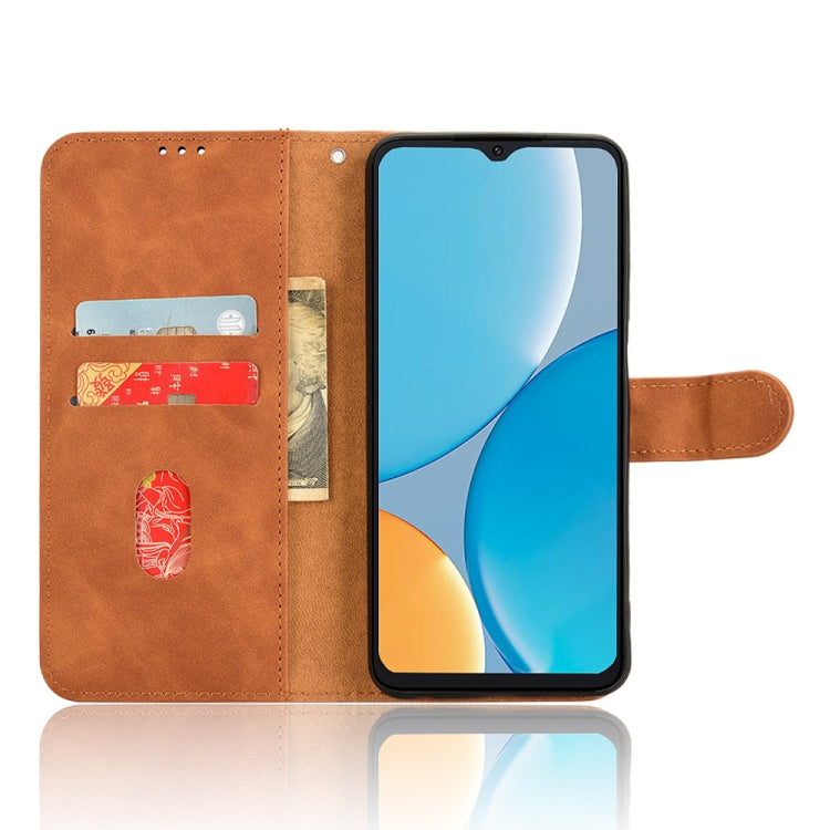 For itel A50C Skin Feel Magnetic Flip Leather Phone Case