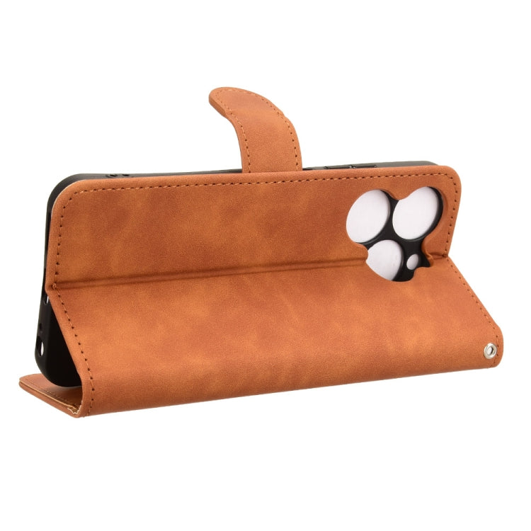 For itel A80 Skin Feel Magnetic Flip Leather Phone Case