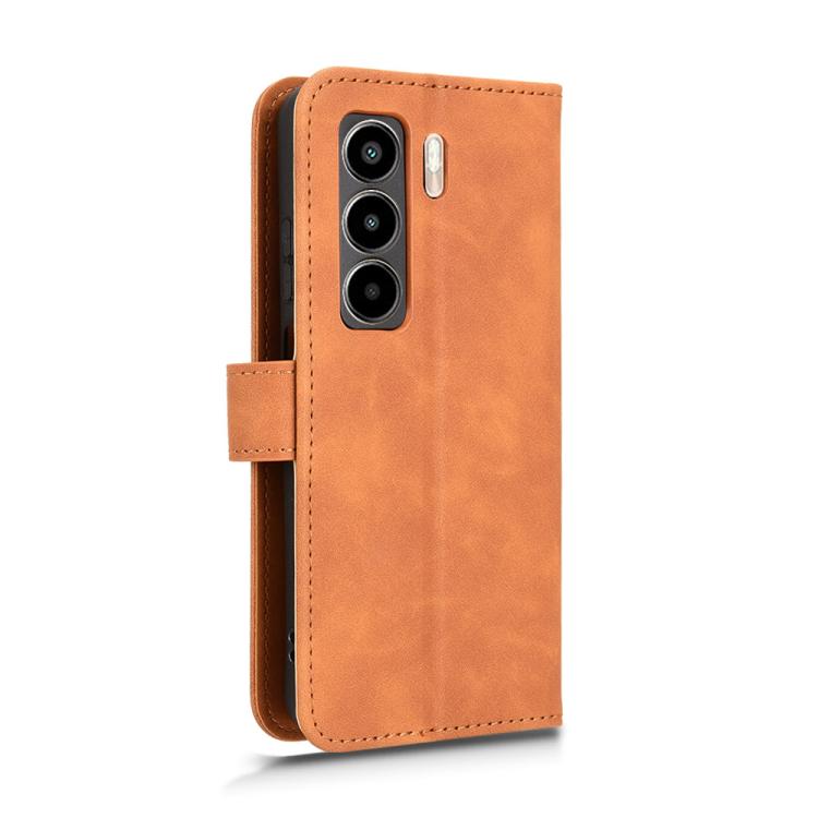 For itel Power 70 Skin Feel Magnetic Flip Leather Phone Case