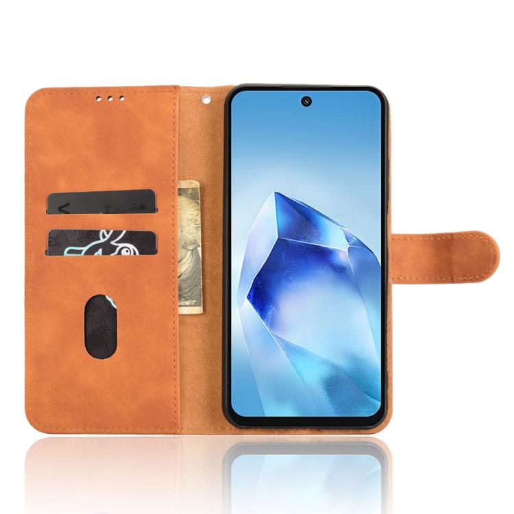 For itel Power 70 Skin Feel Magnetic Flip Leather Phone Case