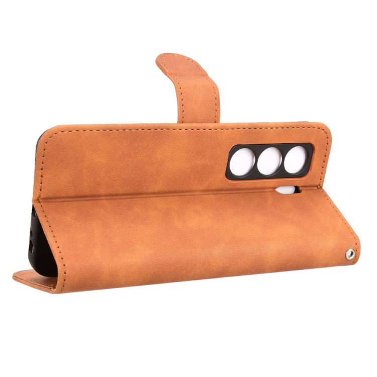 For itel Power 70 Skin Feel Magnetic Flip Leather Phone Case