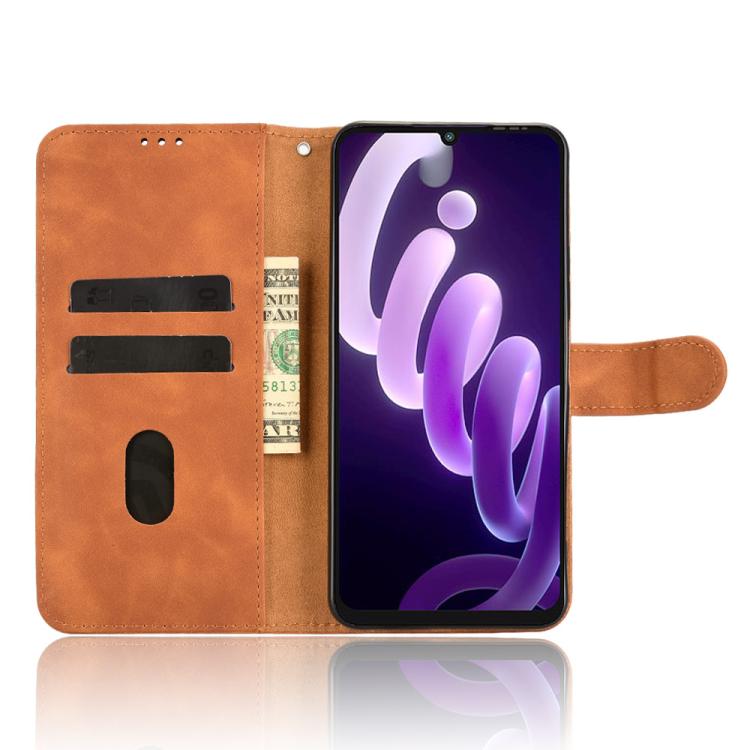 For itel City 100 Skin Feel Magnetic Flip Leather Phone Case
