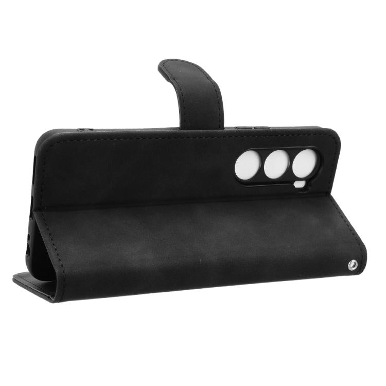 For itel A100 4G Skin Feel Magnetic Flip Leather Phone Case