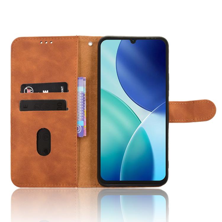 For itel A100 4G Skin Feel Magnetic Flip Leather Phone Case
