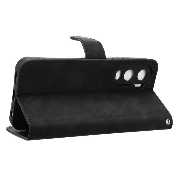 For itel City 200 4G Skin Feel Magnetic Flip Leather Phone Case