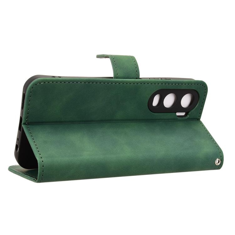 For itel City 200 4G Skin Feel Magnetic Flip Leather Phone Case