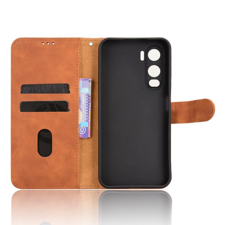 For itel City 200 4G Skin Feel Magnetic Flip Leather Phone Case