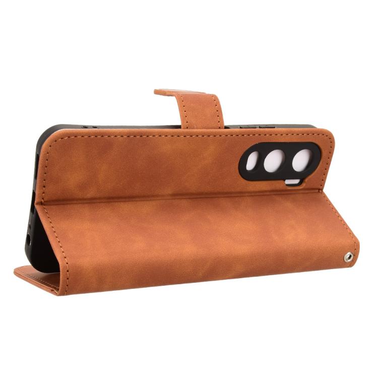 For itel City 200 4G Skin Feel Magnetic Flip Leather Phone Case