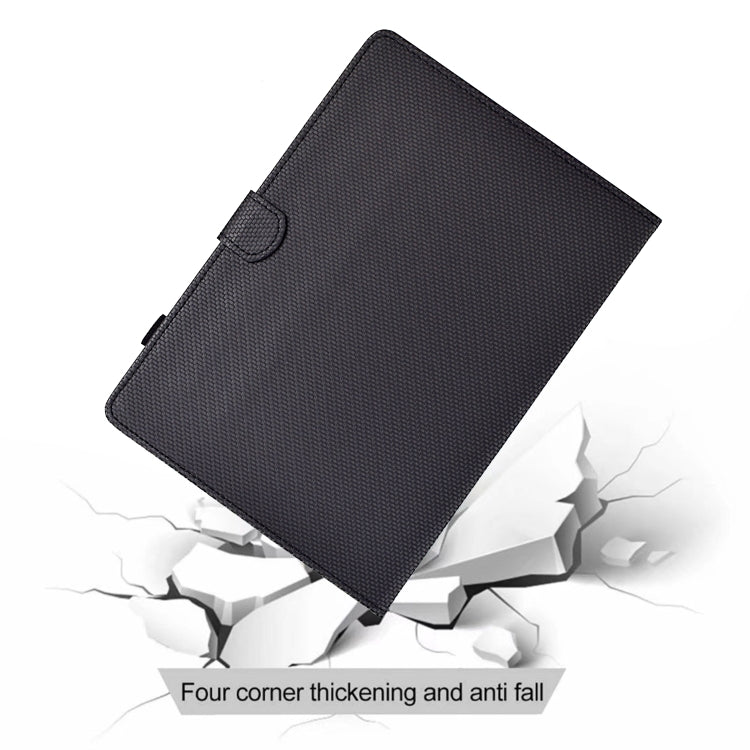 For iPad 2025 / 2022 Solid Color Fiber Texture Smart Tablet Leather Case