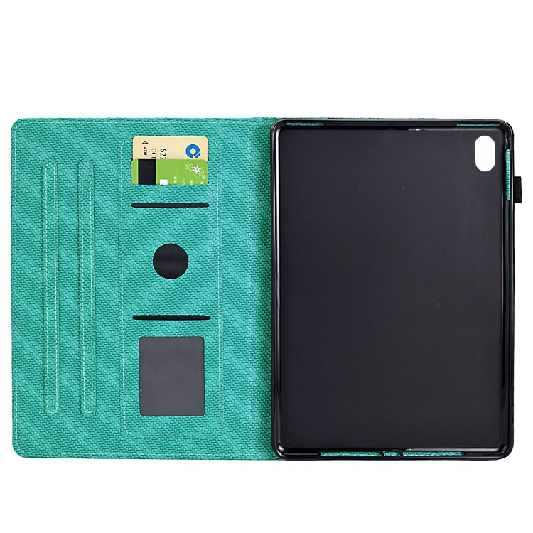 For iPad 2025 / 2022 Solid Color Fiber Texture Smart Tablet Leather Case