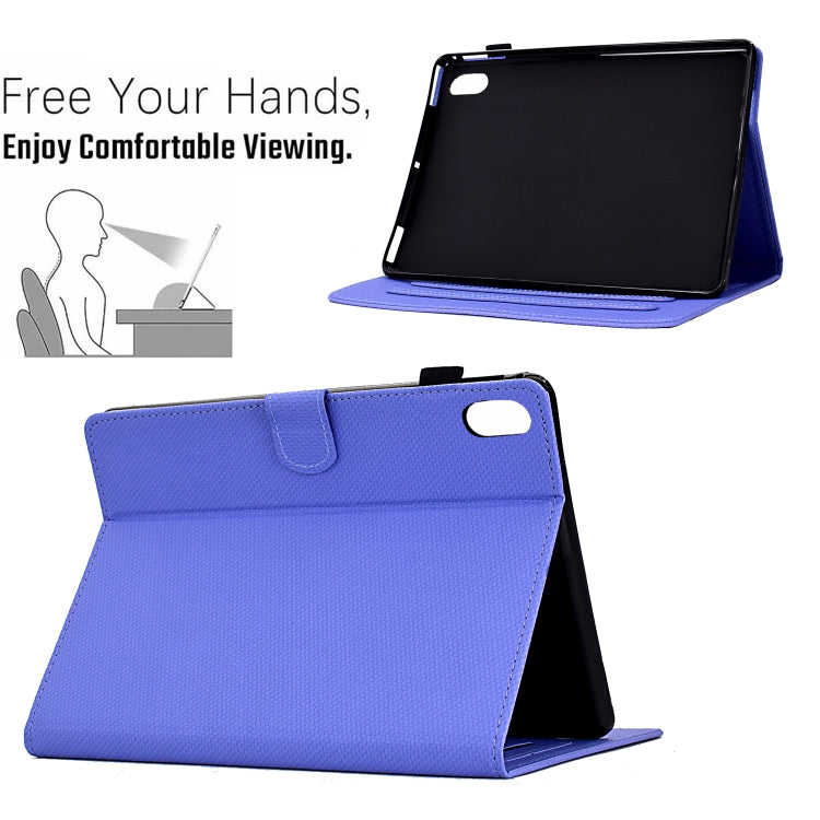 For iPad 2025 / 2022 Solid Color Fiber Texture Smart Tablet Leather Case