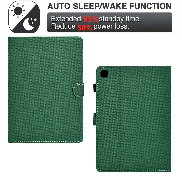 For iPad 10.2 2020 / 2019 Solid Color Fiber Texture Smart Tablet Leather Case