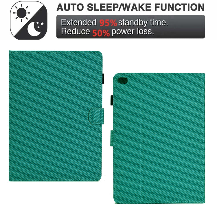 For iPad Air 10.5 2019 Solid Color Fiber Texture Smart Tablet Leather Case