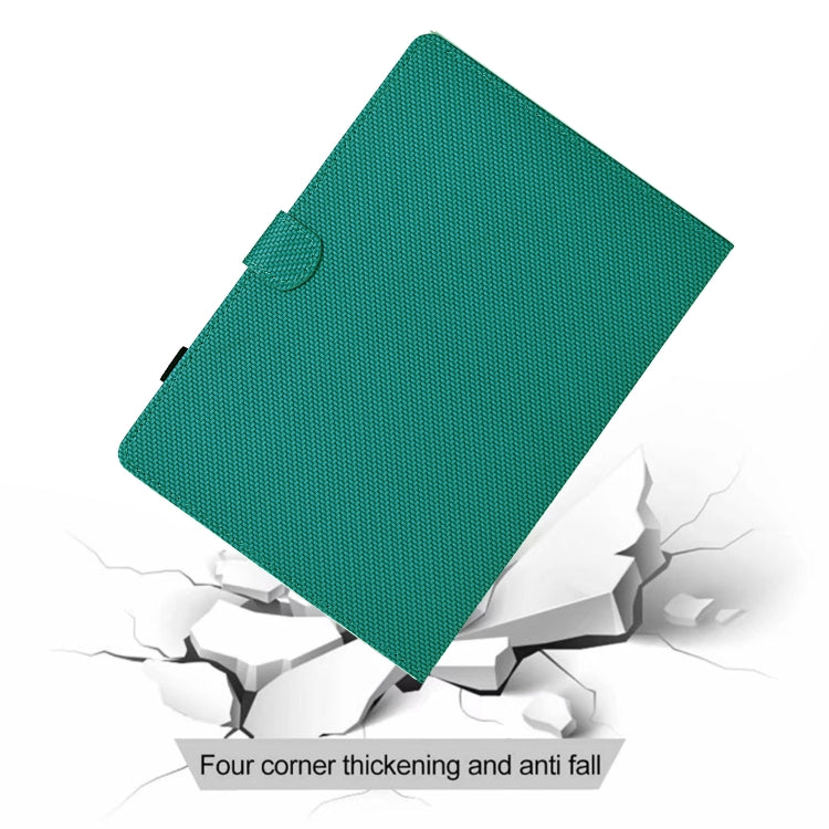For iPad Air 10.5 2019 Solid Color Fiber Texture Smart Tablet Leather Case