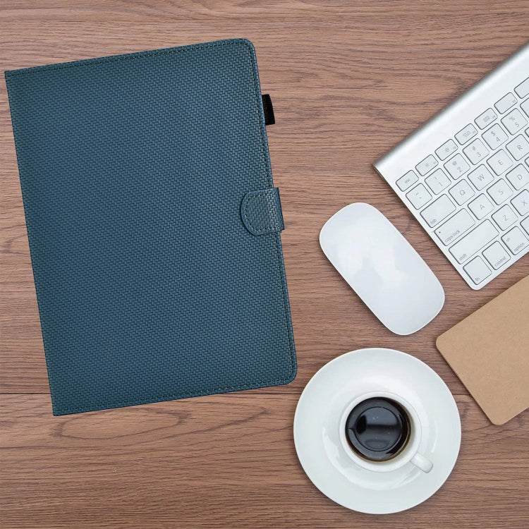 For iPad Air / Air 2 / 9.7 2017 / 2018 Solid Color Fiber Texture Smart Tablet Leather Case