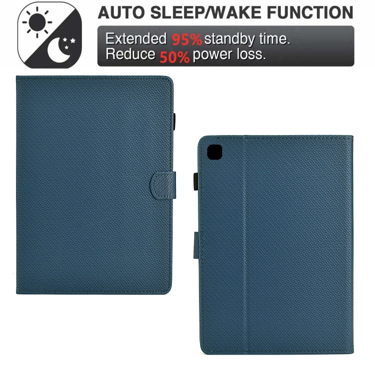 For iPad Air / Air 2 / 9.7 2017 / 2018 Solid Color Fiber Texture Smart Tablet Leather Case