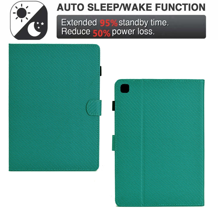 For iPad Air / Air 2 / 9.7 2017 / 2018 Solid Color Fiber Texture Smart Tablet Leather Case