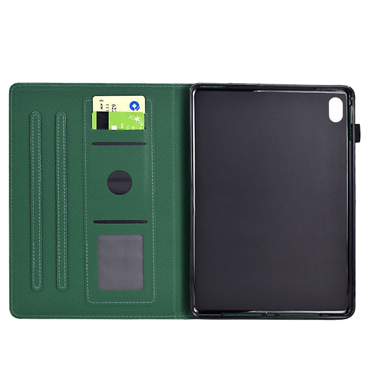For iPad mini 2024 / mini 6 Solid Color Fiber Texture Smart Tablet Leather Case
