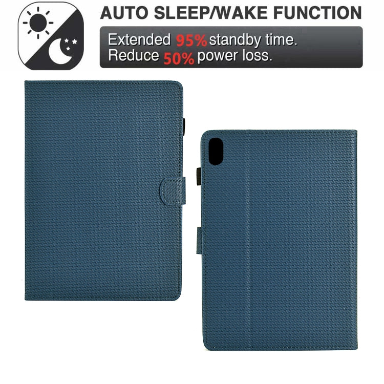 For iPad mini 2024 / mini 6 Solid Color Fiber Texture Smart Tablet Leather Case